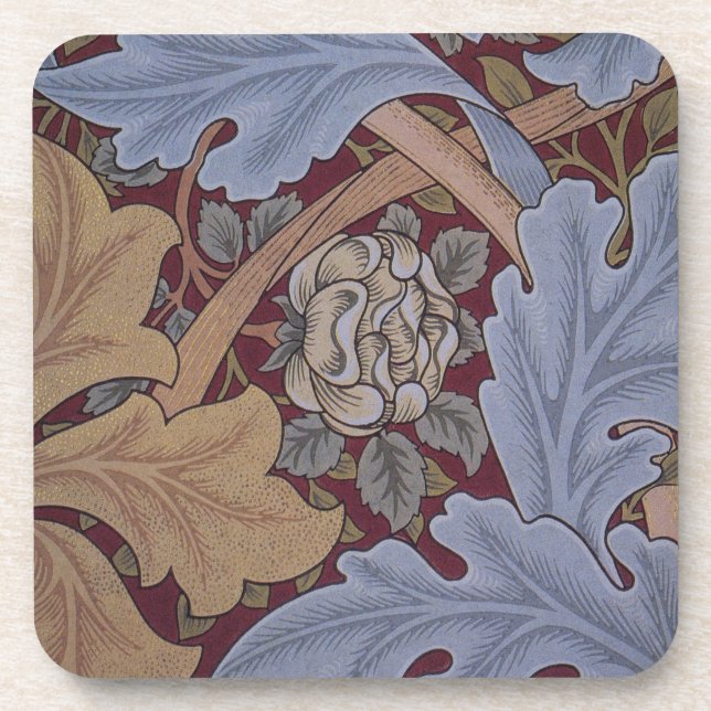 St. James Acanthus Leaf Pattern by William Morris Coaster (Front)