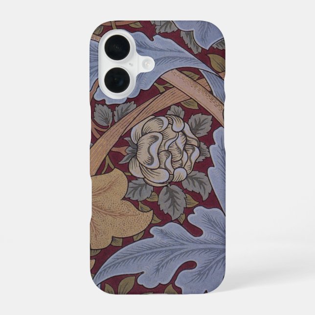 St. James Acanthus Leaf Pattern by William Morris iPhone 16 Case (Back)