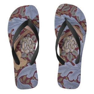 St. James Acanthus Leaf Pattern by William Morris Jandals