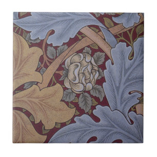 St. James Acanthus Leaf Pattern by William Morris Tile