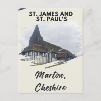 St. James and St. Paul’s Marton Postcard