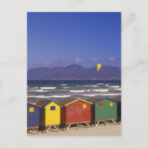 St. James Bay Bathing Boxes, near Capetown, 2 Postcard