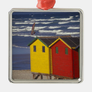 St. James Bay Bathing Boxes, near Capetown, 3 Metal Tree Decoration