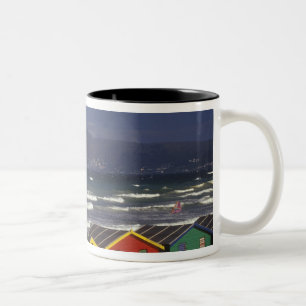 St. James Bay Bathing Boxes, near Capetown, Two-Tone Coffee Mug