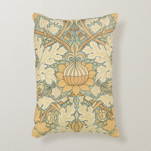 St. James by William Morris, Acanthus Leaves Decorative Cushion (Front(Vertical))