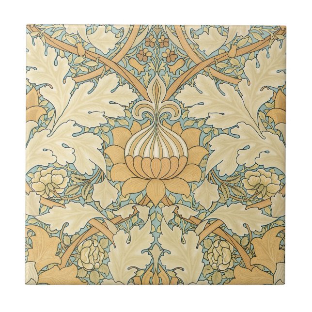 St. James by William Morris, Acanthus Leaves Tile (Front)