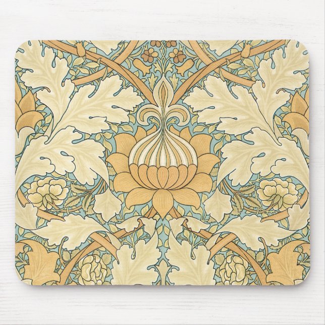 St. James by William Morris, Textile Pattern Mouse Pad (Front)