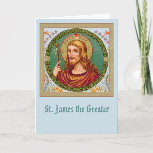 St. James the Greater (JMAS04) Blank Greeting Card (Front)