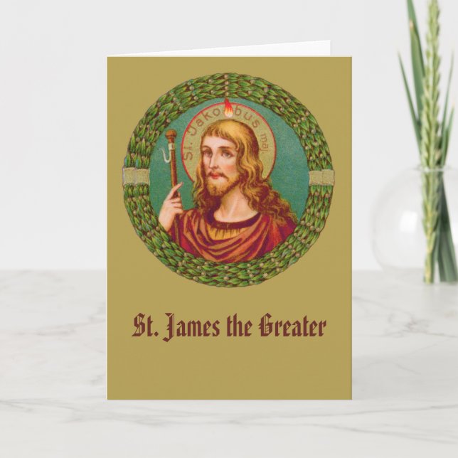 St. James the Greater (JMAS04) Blank Greeting Card (Front)