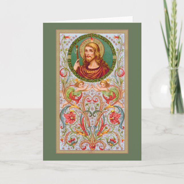St. James the Greater (JMAS04) Blank Greeting  Card (Front)