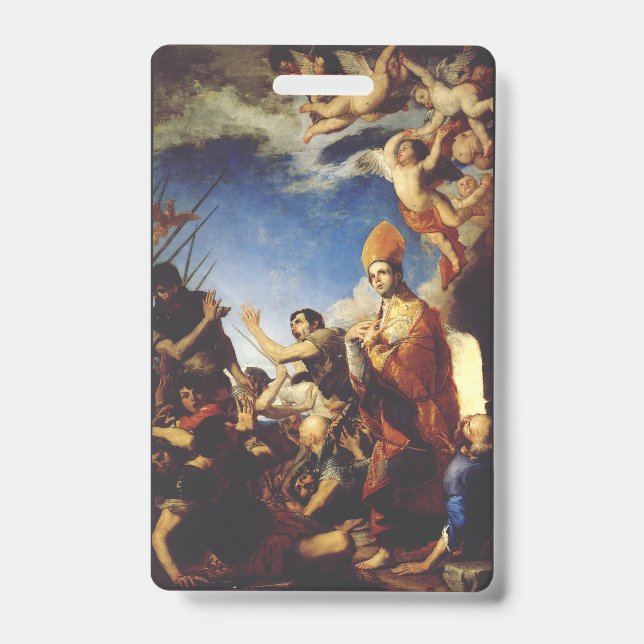 St. Januarius, Bishop of Benevento - Fine Art ID Badge (Front)