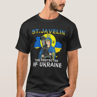 St. Javelin The Protector Of Ukraine Retro Peace U T-Shirt