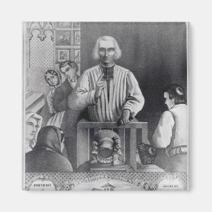 St. Jean-Marie Vianney  preaching, 19th century Magnet