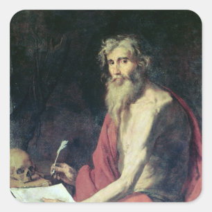 St. Jerome 2 Square Sticker