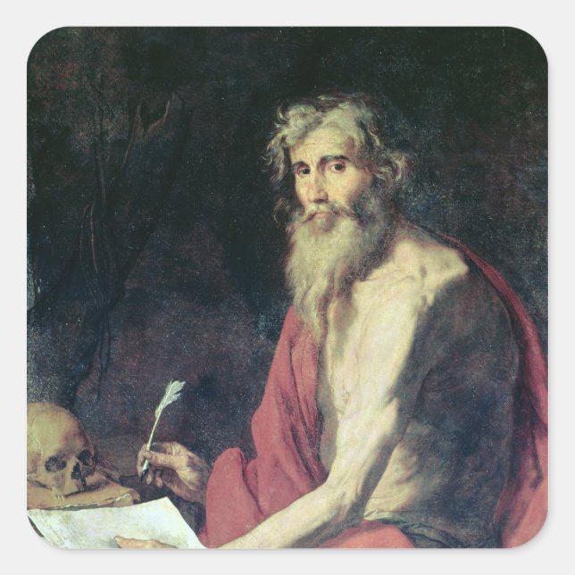 St. Jerome 2 Square Sticker (Front)