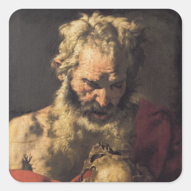 St. Jerome 3 Square Sticker (Front)