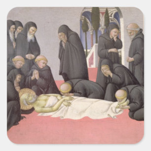 St. Jerome appearing to St. Cyril of Jerusalem, 14 Square Sticker
