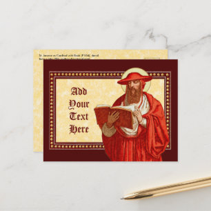 St. Jerome as Cardinal with Book (P 004) Postcard
