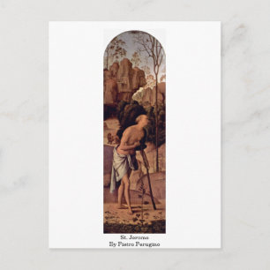 St. Jerome By Pietro Perugino Postcard