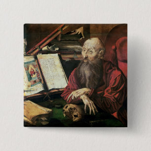 St. Jerome, c.1540-50 15 Cm Square Badge
