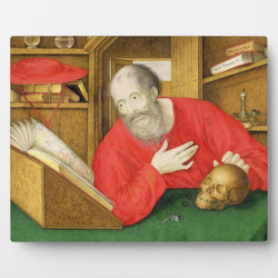 St. Jerome in his Study, 1650 (bodycolour and w/c Plaque