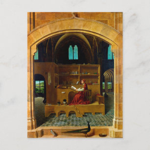 St Jerome in his Study by Antonello da Messina Postcard