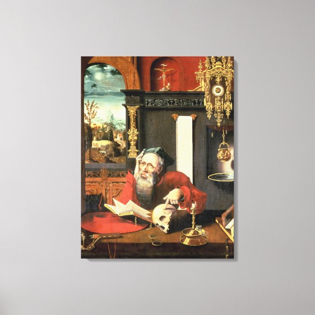 St. Jerome in his Study Canvas Print (Front)