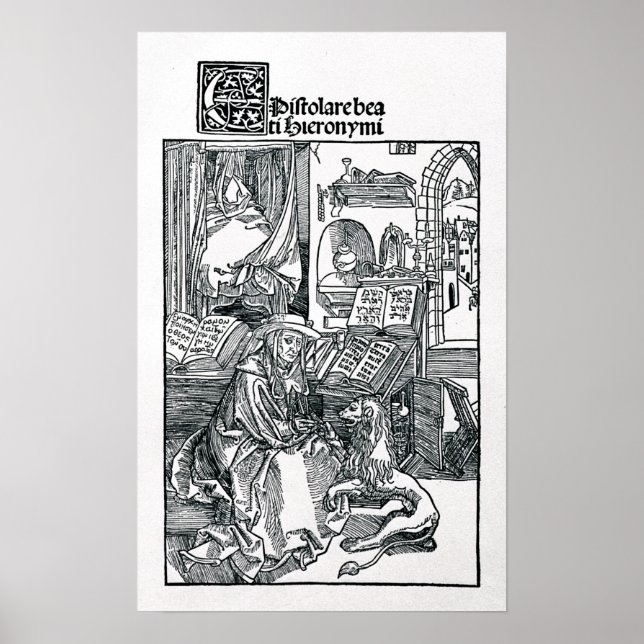 St. Jerome in his study Poster (Front)