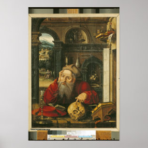 St. Jerome in his Study Poster