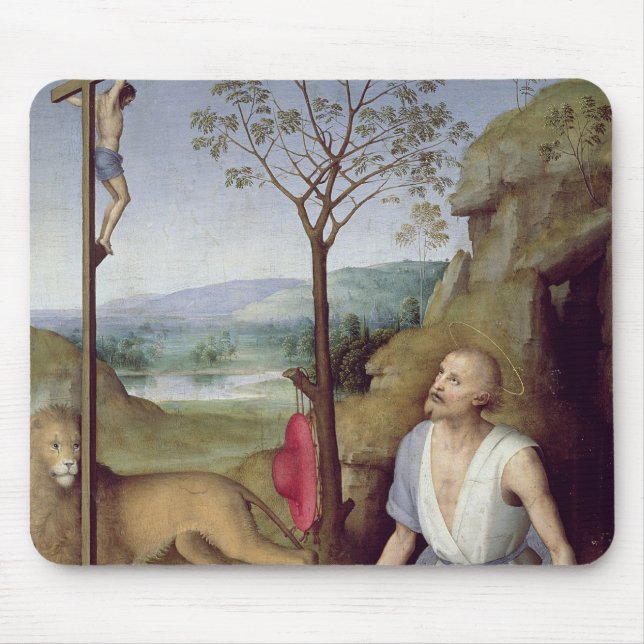 St. Jerome in the Desert, c.1499-1502 Mouse Pad (Front)
