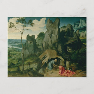 St. Jerome in the Desert (oil on panel) (see also Postcard