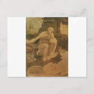St. Jerome in the Wilderness by Leonardo Da Vinci Postcard