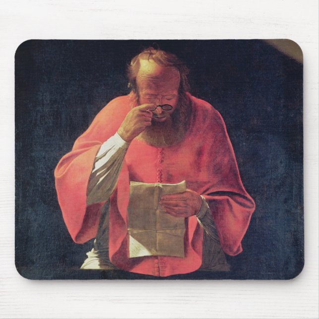 St.Jerome reading Mouse Pad (Front)