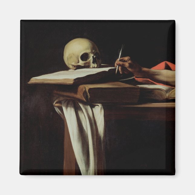 St. Jerome Writing, c.1604 (detail of 64911) Magnet (Front)