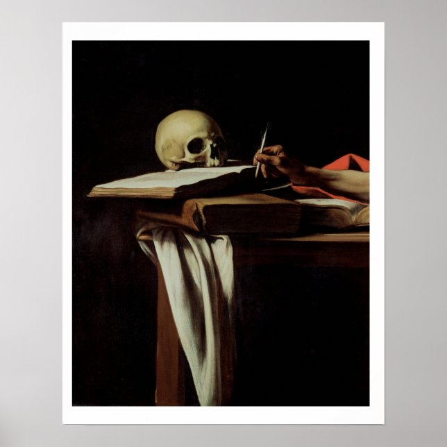 St. Jerome Writing, c.1604 (detail of 64911) Poster (Front)