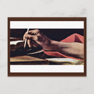 St. Jerome, Writing Detailed By Michelangelo Meris Postcard