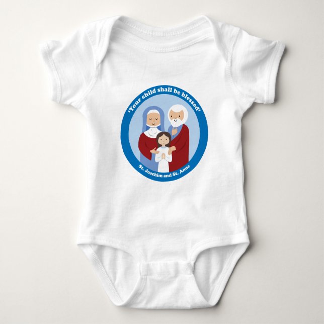 St. Joachim and St. Anne Baby Bodysuit (Front)