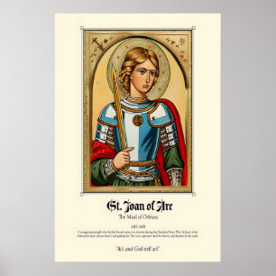 St. Joan of Arc Art Print Mediaeval Christian