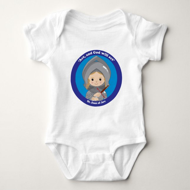 St. Joan of Arc Baby Bodysuit (Front)