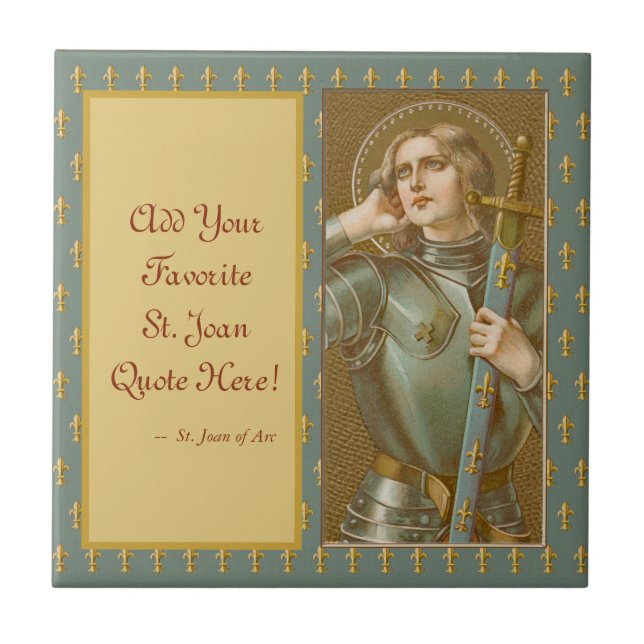 St. Joan of Arc (JM 28) Tile (Front)