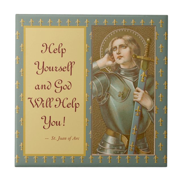 St. Joan of Arc (JM 28) Tile (Front)