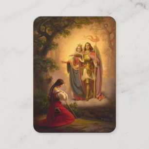 St. Joan of Arc  Michael Catherine Holy Card