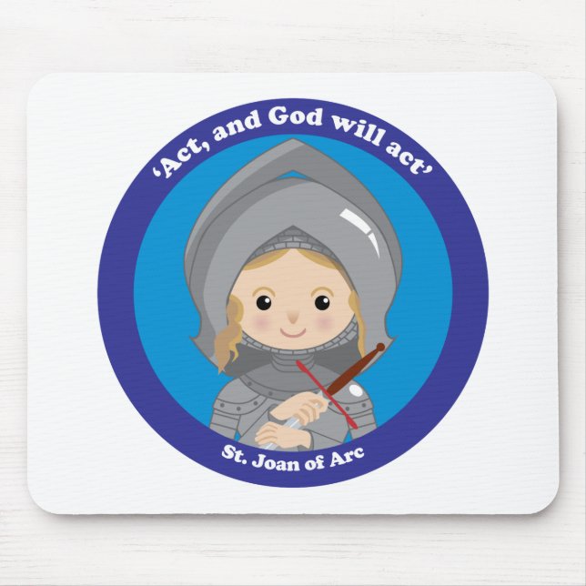 St. Joan of Arc Mouse Pad (Front)
