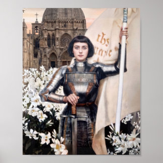 St Joan of Arc Patron Saint of France Jeanne d'Arc Poster