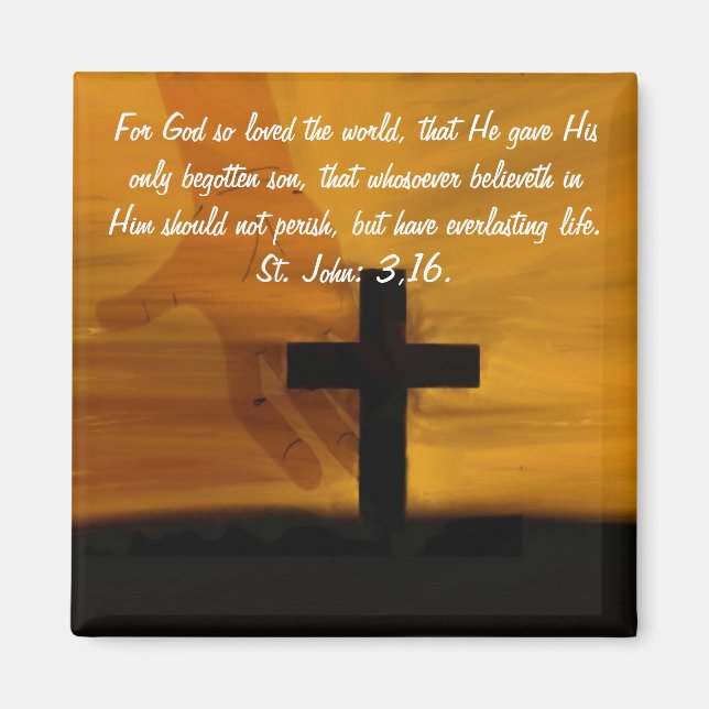 St. John 3,16. Magnet (Front)