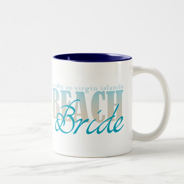 St John Beach Bride Coffee Mug (Right)