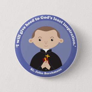 St. John Berchmans 6 Cm Round Badge