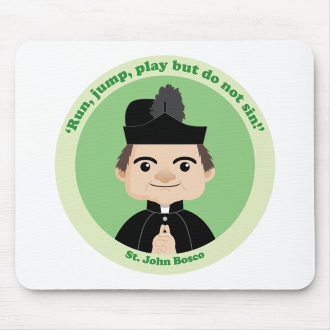 St. John Bosco Mouse Pad (Front)