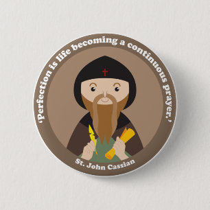 St. John Cassian 6 Cm Round Badge