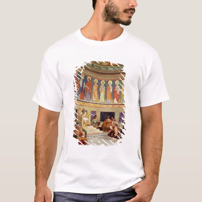 St John Chrysostom  exiled by Empress Eudoxia T-Shirt (Front)